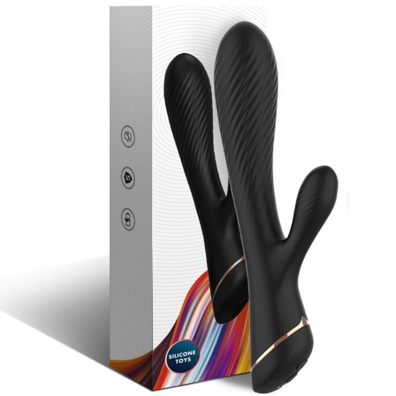 ARMONY - VIBREUR LAPIN SILICONE NOIR