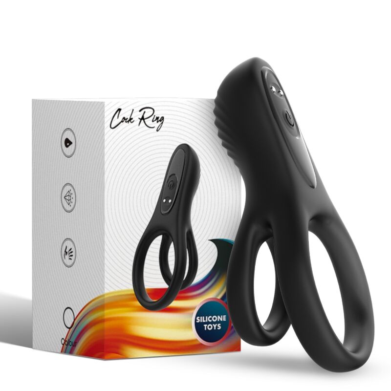 ARMONY - VIBRADOR DE DOBLE ANILLO NEGRO