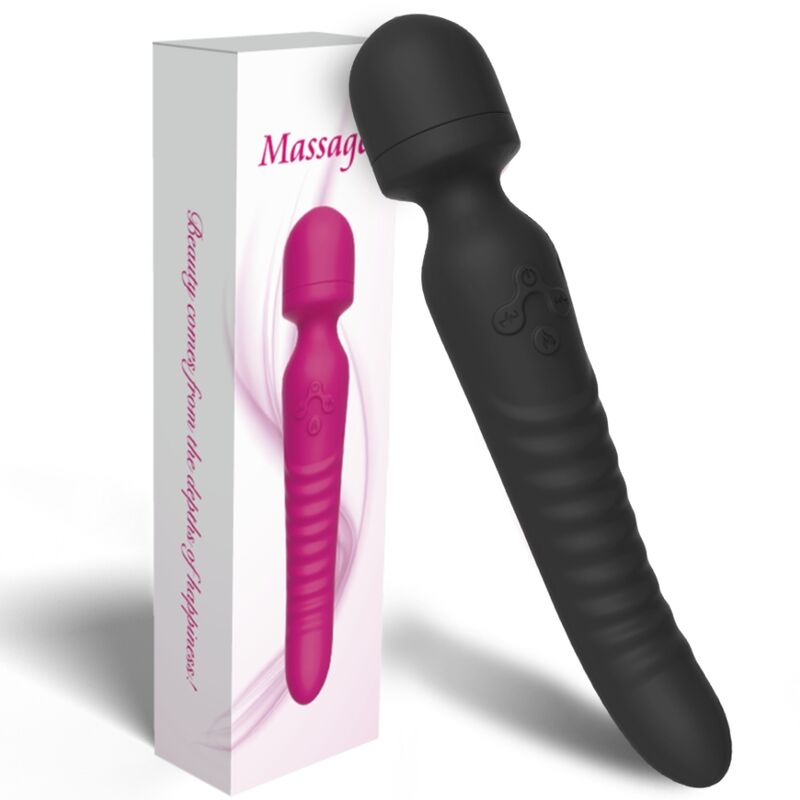 ARMONY - MASSEUR ET VIBREUR EFFET CHAUFFANT NOIR