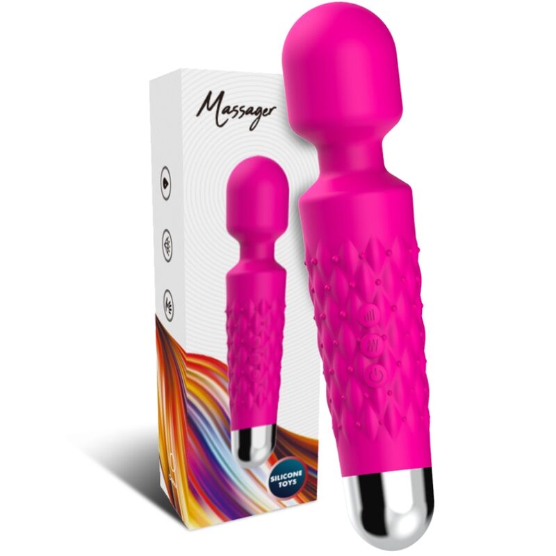 ARMONY - MASAJEADOR Y VIBRADOR POSTMAN CABEZA SUPERFLEXIBLE FUCSIA