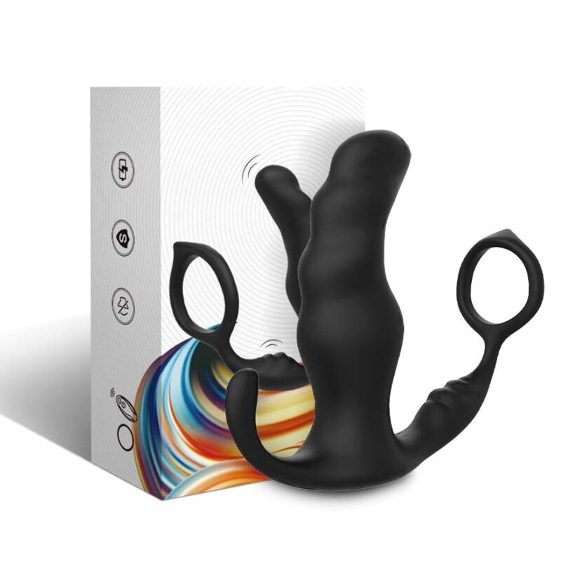 ARMONY - KNIGHT VIBRATOR ANAL PROSTATE & RING REMOTE CONTROL BLACK