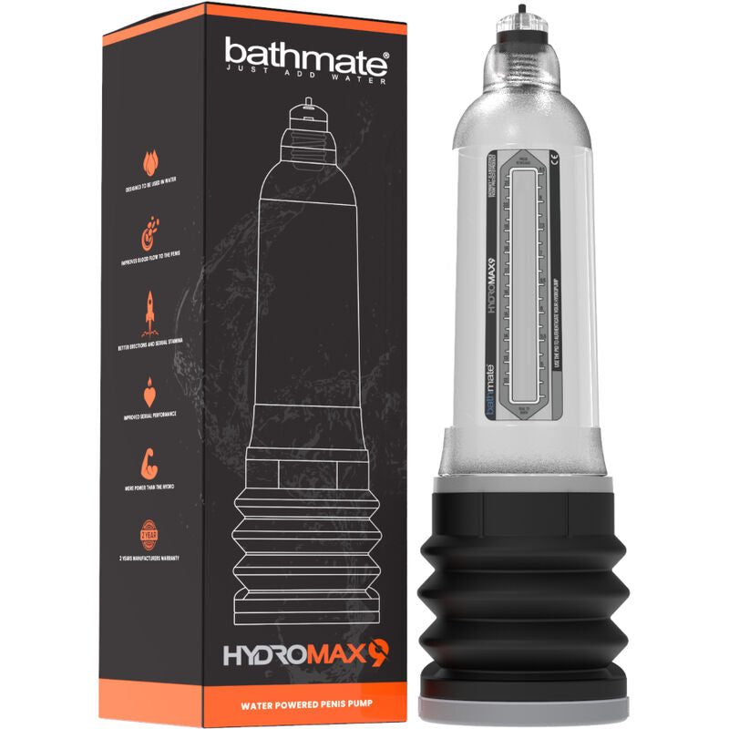 BATHMATE - BOMBA DE AUMENTO PENEANO HYDROMAX 9 TRANSPARENTE