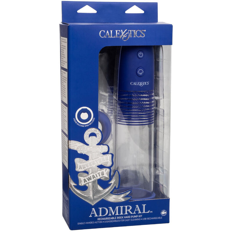 CALEXOTICS - KIT POMPE D'ÉRECTION ADMIRAL RECHARGEABLE