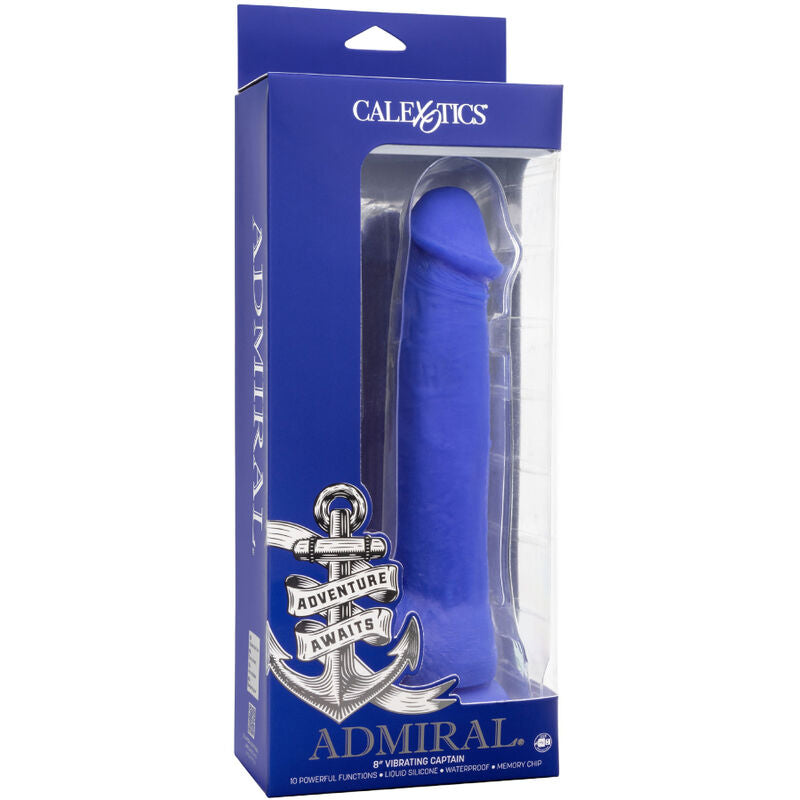 CALEXOTICS - VIBRO-GODEMICHET RÉALISTE AMIRAL CAPITAINE BLEU