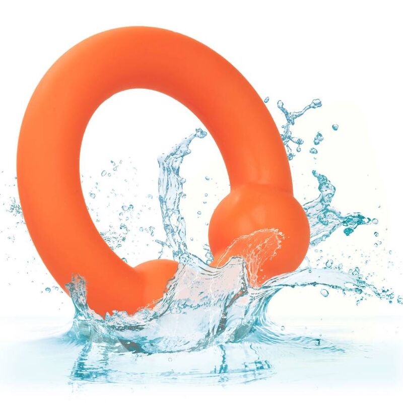 CALEXOTICS - ANNEAU DOUBLE BOULE ALPHA ORANGE