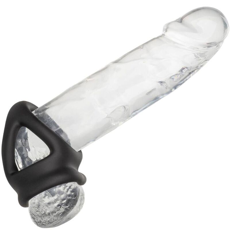 CALEXOTICS - ANNEAU DOUBLE CAGE ALPHA NOIR
