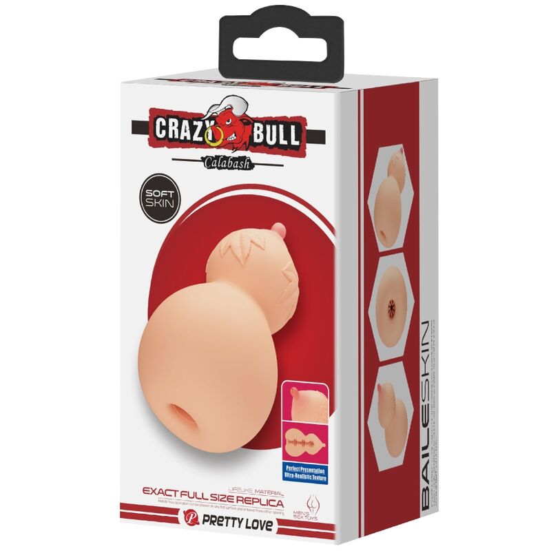 CRAZY BULL - MASTURBATEUR CALABASH EN FORME DE SEIN