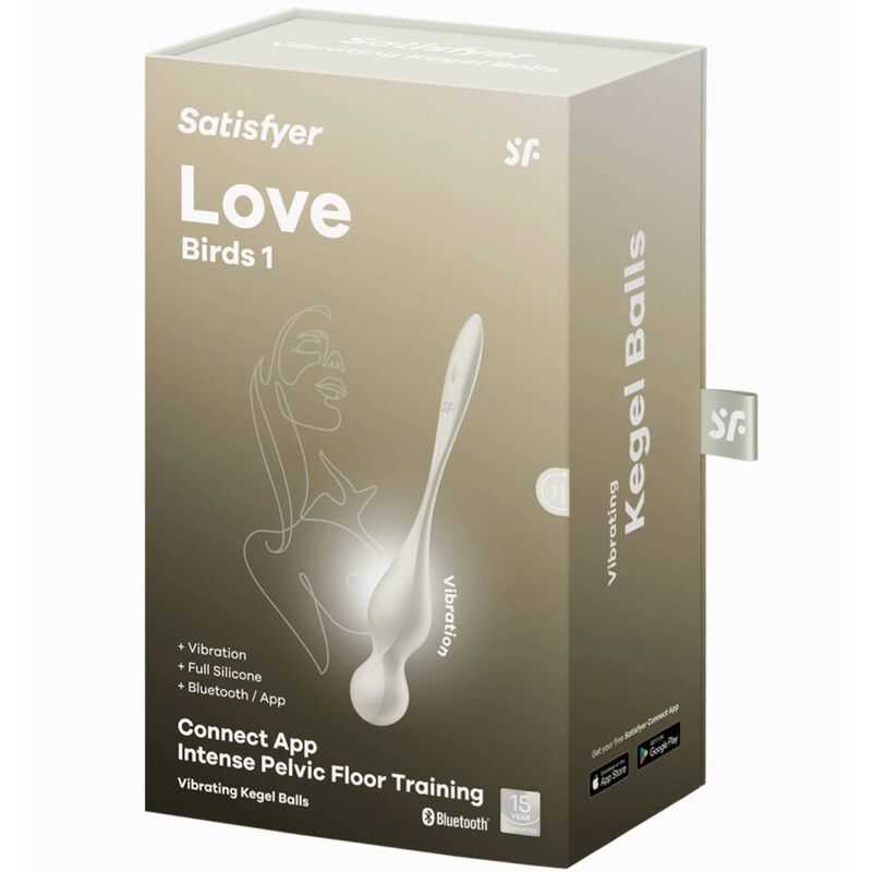 SATISFYER - BOULES DE GEISHA VIBRANTES LOVE BIRDS BLANCHES