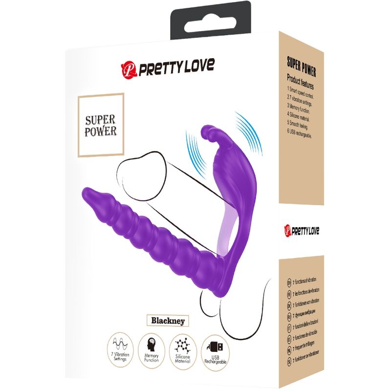 PRETTY LOVE - ANILLO PARA PENE BLACKNEY CON VIBRADOR LILA