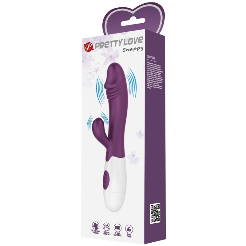 PRETTY LOVE - VIBRADOR PARA PUNTO G SNAPPY MORADO