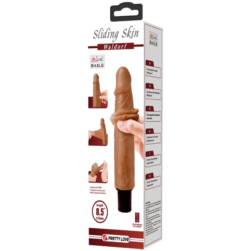PRETTY LOVE - VIBROMASSEUR RÉALISTE WALDORF 18 CM -O- 4 CM