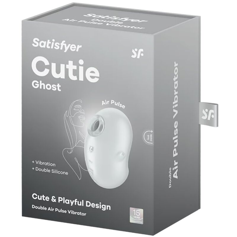 SATISFYER - VIBREUR POSABLE CUTIE GHOST BLANC