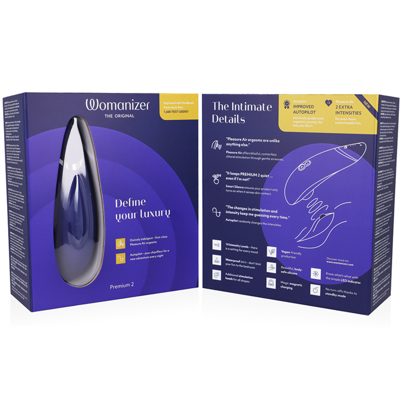 WOMANIZER - ESTIMULADOR CLITORIDIANO PREMIUM 2 BLUEBERRY