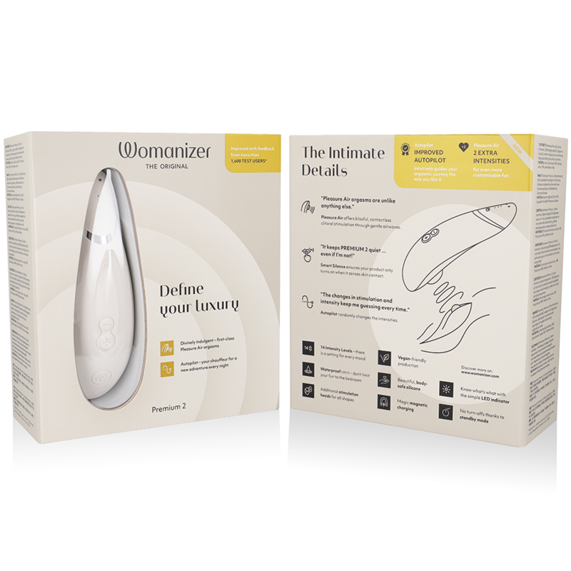 WOMANIZER - ESTIMULADOR CLITORIDIANO PREMIUM 2 GRIS CÁLIDO
