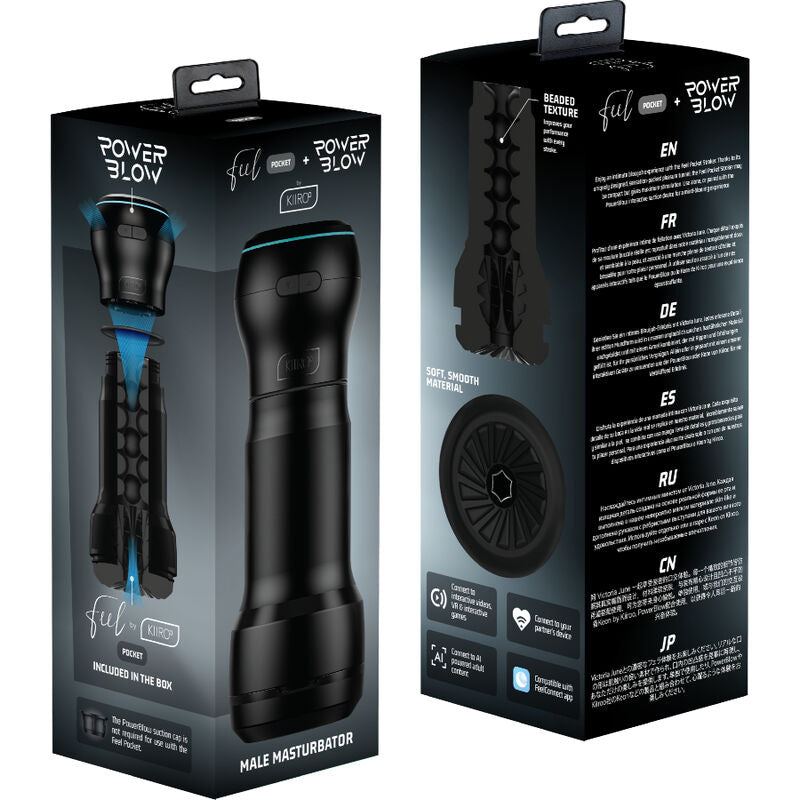 KIIROO - MASTURBATEUR MASCULIN FEEL POCKET + POWER BLOW