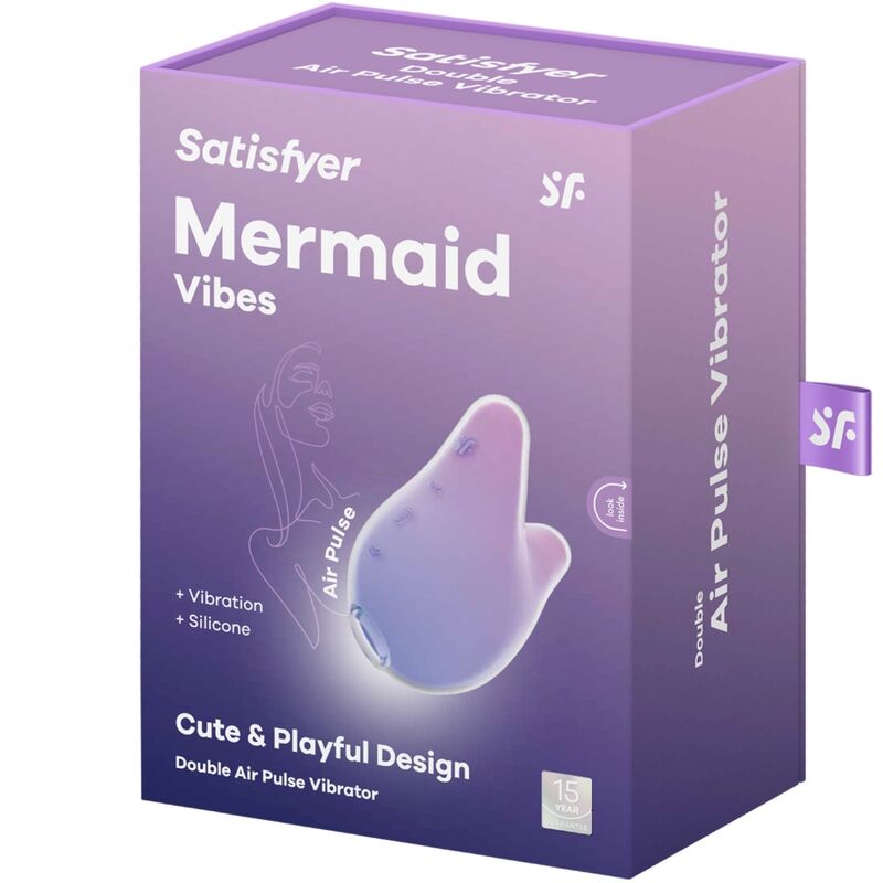 SATISFYER - STIMULATEUR ET VIBREUR MERMAID VIBES VIOLET ET ROSE