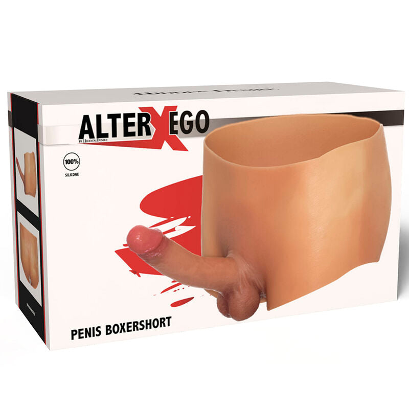 HIDDEN DESIRE - ALTER EGO BOXER AVEC PÉNIS DE 18 CM TAILLE S/M