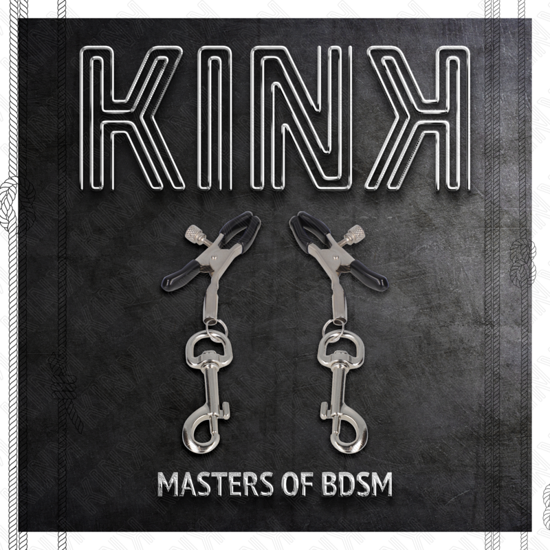 KINK - Pince à tétons à crochets 6 cm