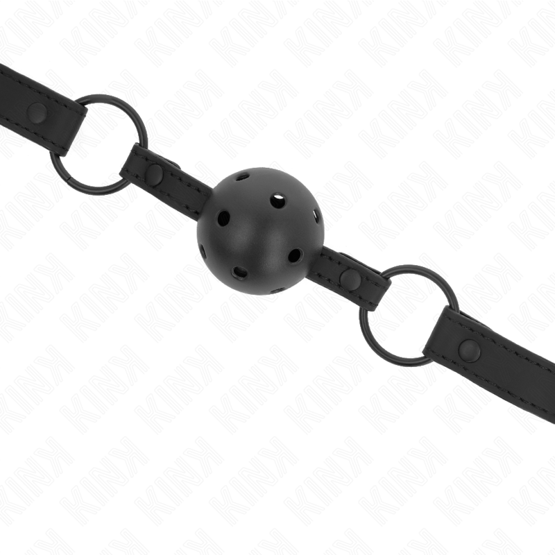 KINK - MORDAZA DE BOLA DE NEOPRENO DE 4,5 CM, AJUSTABLE DE 63,5 X 2 CM, RANGO DE 41 A 59 CM
