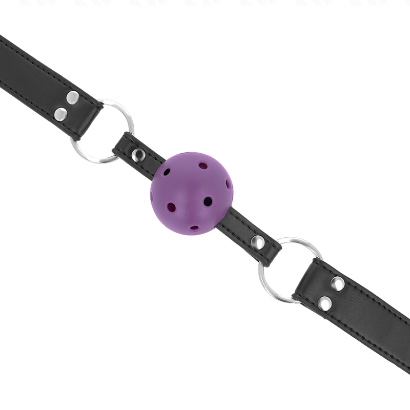 KINK - BOLA TRANSPIRABLE 4 CM CON DOBLE REMACHE PÚRPURA 62.5 x 2.5 CM AJUSTABLE 42-58 CM