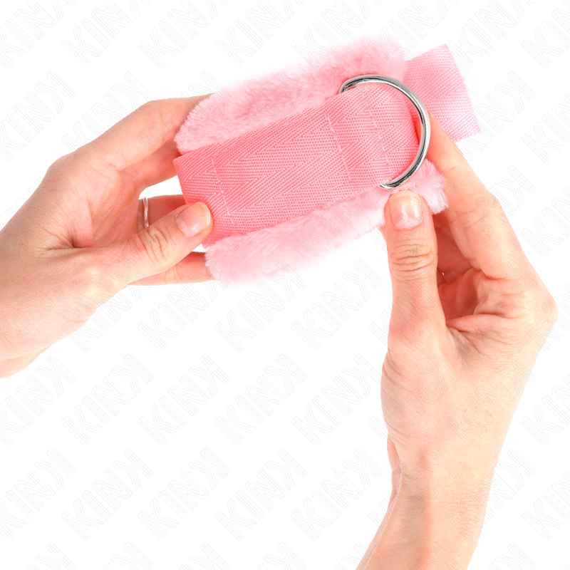 KINK - ESPOSAS CON FORRO DE PELO ROSA AJUSTABLES 17-31 CM X 7 CM