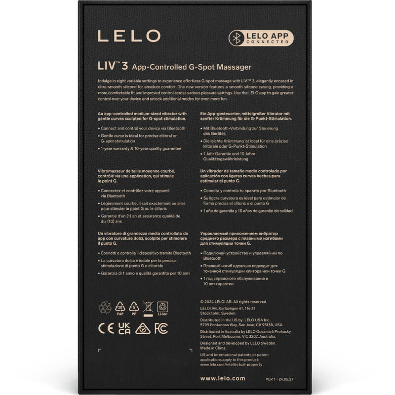 LELO - STIMULATEUR DU POINT G LIV™ 3 BLEU