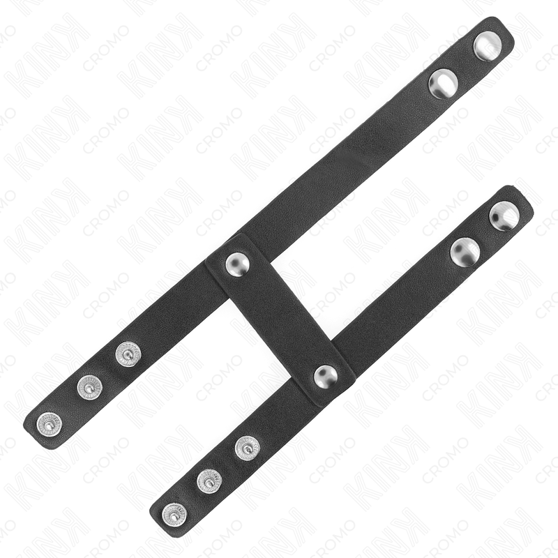 KINK - ANILLO PARA PENE DOBLE DE CUERO AJUSTABLE