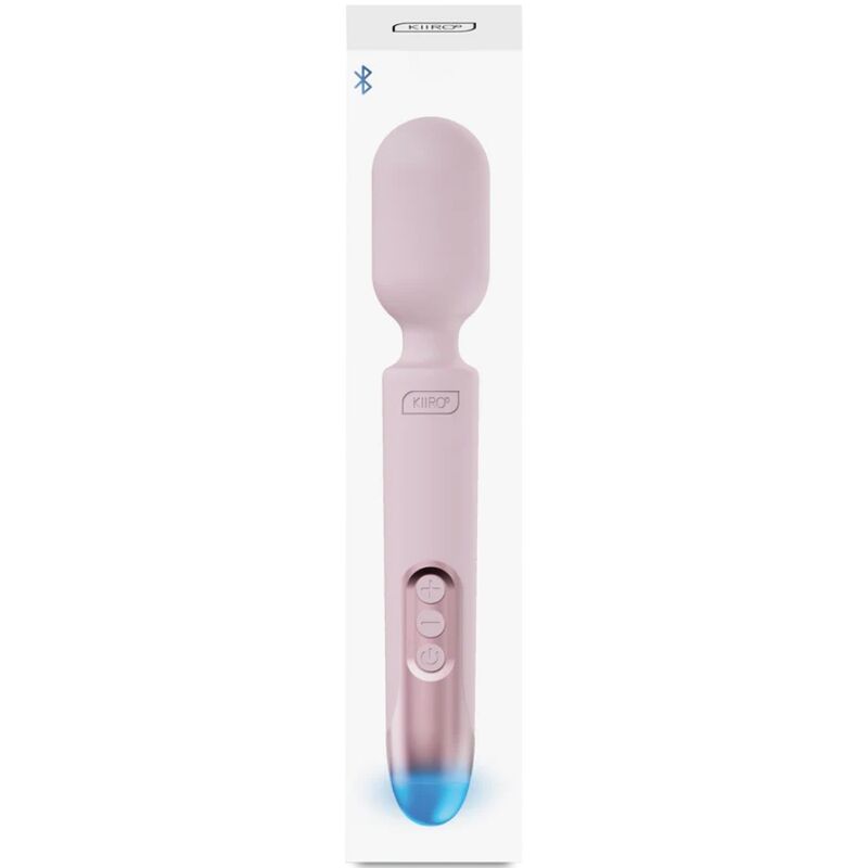 KIIROO - VARITA VIBRADORA PROWAND CON CONTROL REMOTO + APLICACIÓN GRATUITA ROSA