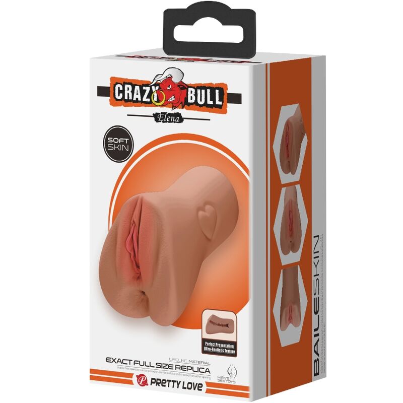 CRAZY BULL - VAGIN ÉCARLATE ET ANUS AVEC UN CŒUR DE CHAIR