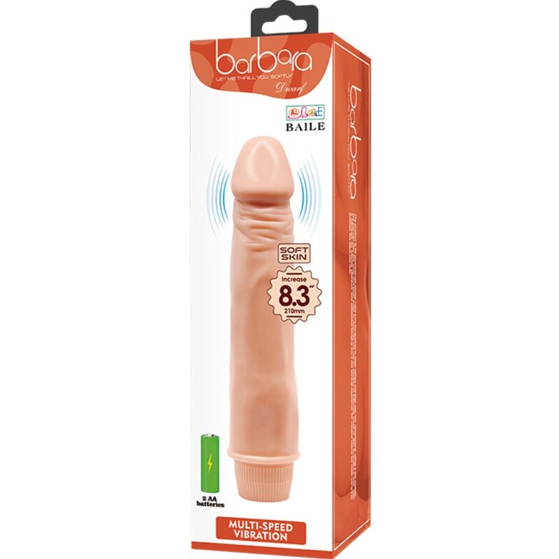 BAILE - VIBRADOR REALISTA DWARF 21 CM COLOR CARNE