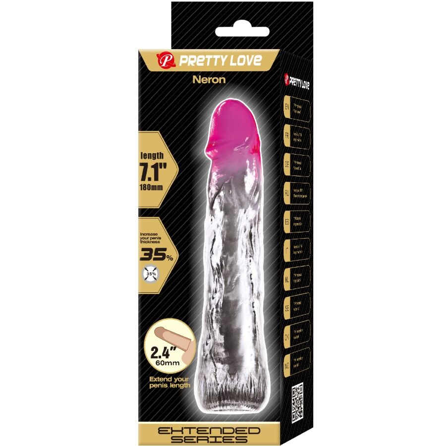 PRETTY LOVE - NERON GAINE D'AGRANDISSEMENT RÉALISTE 6 CM POUR PÉNIS ROSE