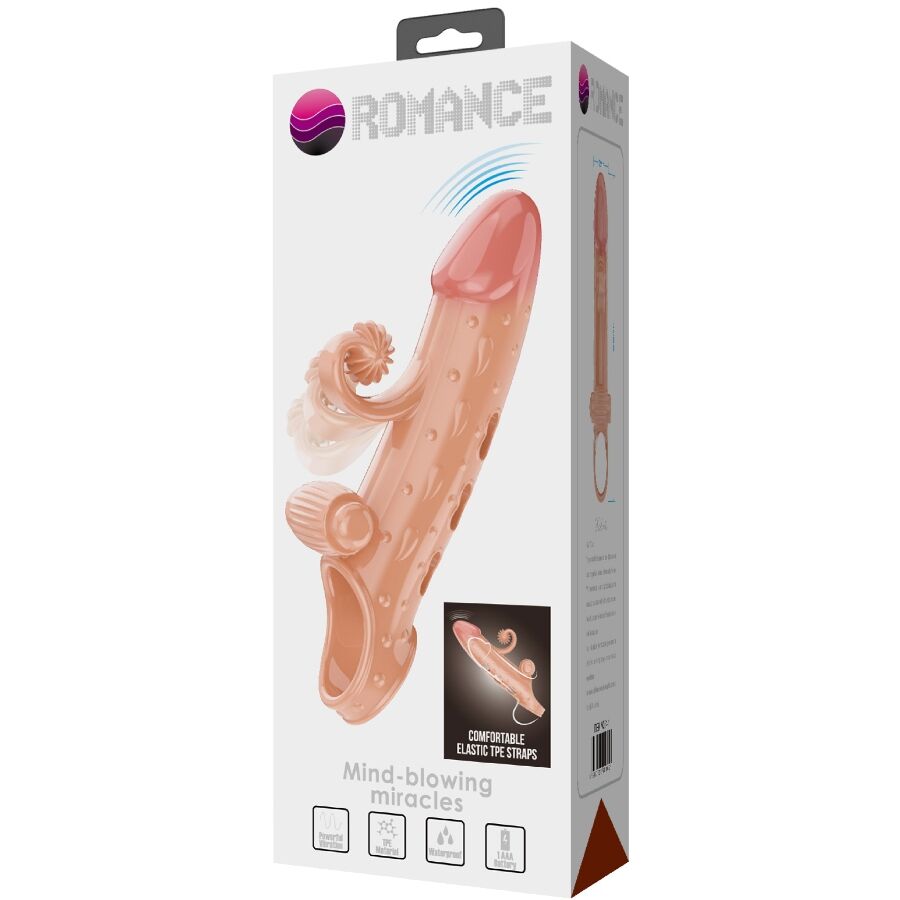 ROMANCE - FUNDA VIBRADORA PARA PENE NATURAL