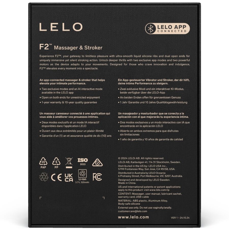 LELO - F2S™ TEAL MALE MASTURBATOR RED
