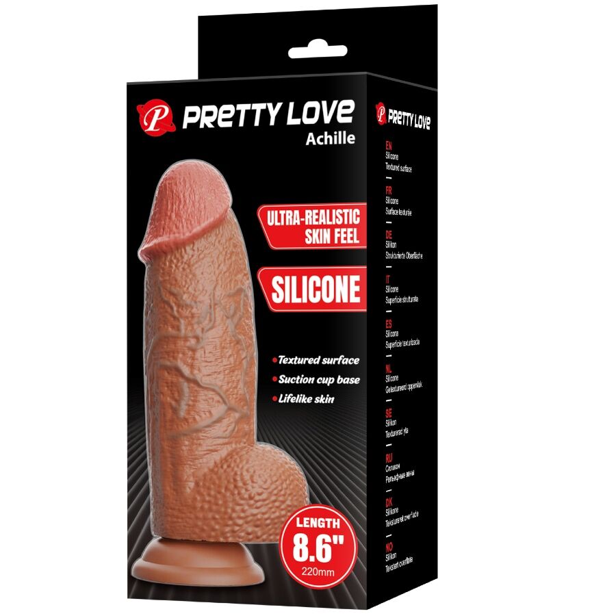 PRETTY LOVE - DILDO ULTRARREALISTA ACHILLE 22 CM
