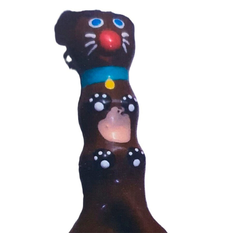 CONDOMERIE - HANDPAINTED NOVELTY CONDOMS BROWN DACHSHUND XL