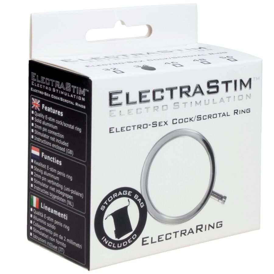 ELECTRASTIM - ANNEAU PÉNIEN MÉTALLIQUE ELECTRARINGS 32 MM