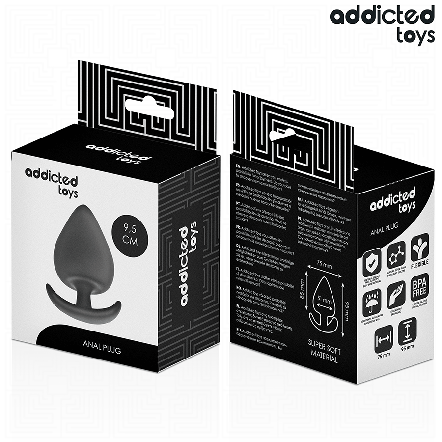 ADDICTED TOYS - ANAL PLUG SILICONE SIZE XL 9.5 CM