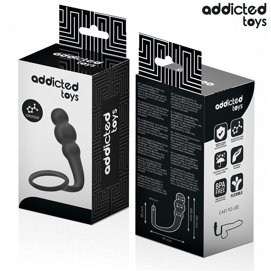 ADDICTED TOYS - PLUG ANAL AVEC ANNEAU MODÈLE SILICONE 1