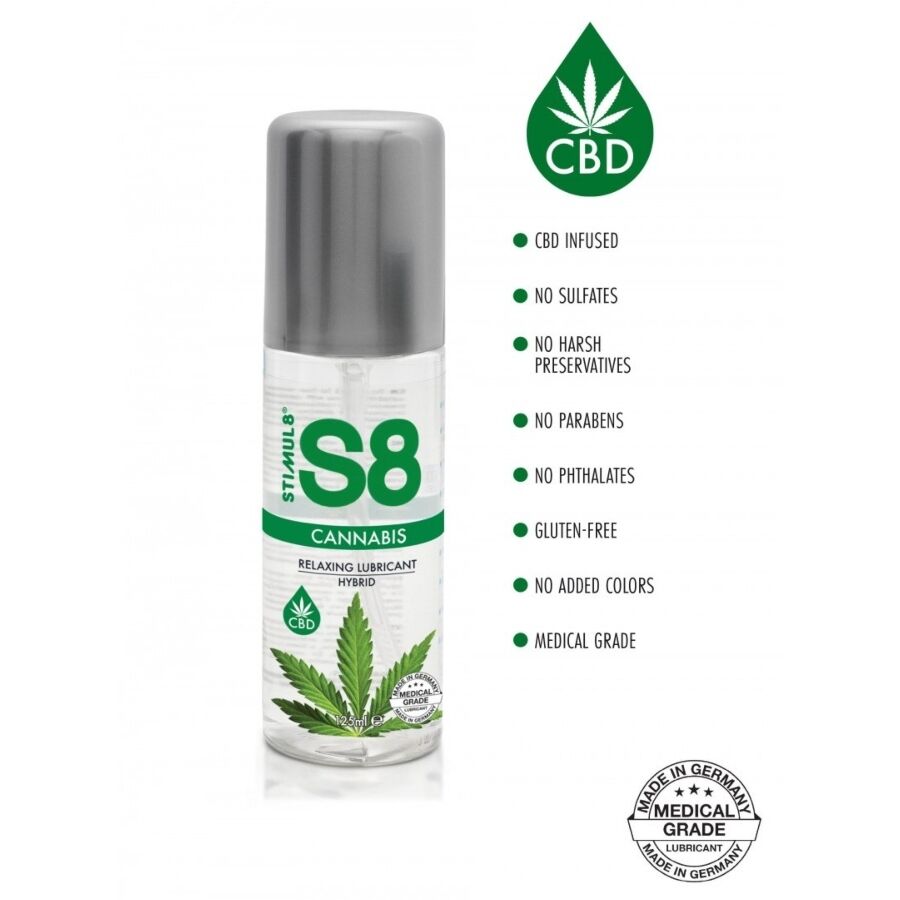 STIMUL8 - LUBRIFIANT HYBRIDE S8 AU CANNABIS 125 ML