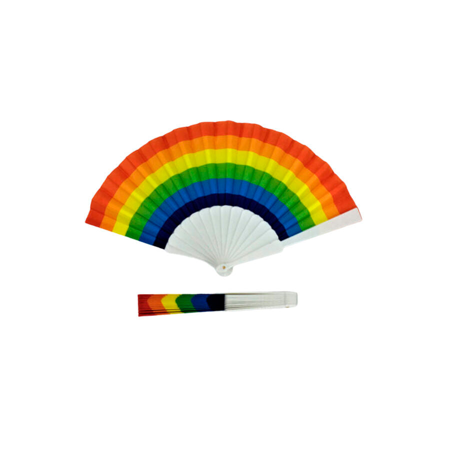 PRIDE - RAINBOW FLAG WOODEN FAN