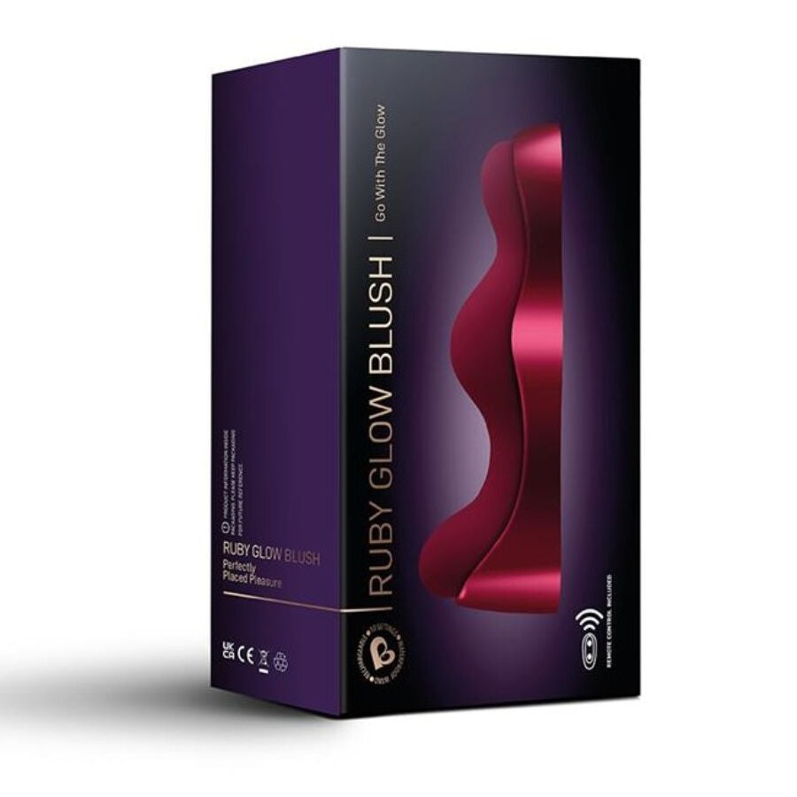 VIBRADOR PARA PUNTO G ROCKS-OFF RUBY GLOW BLUSH RED