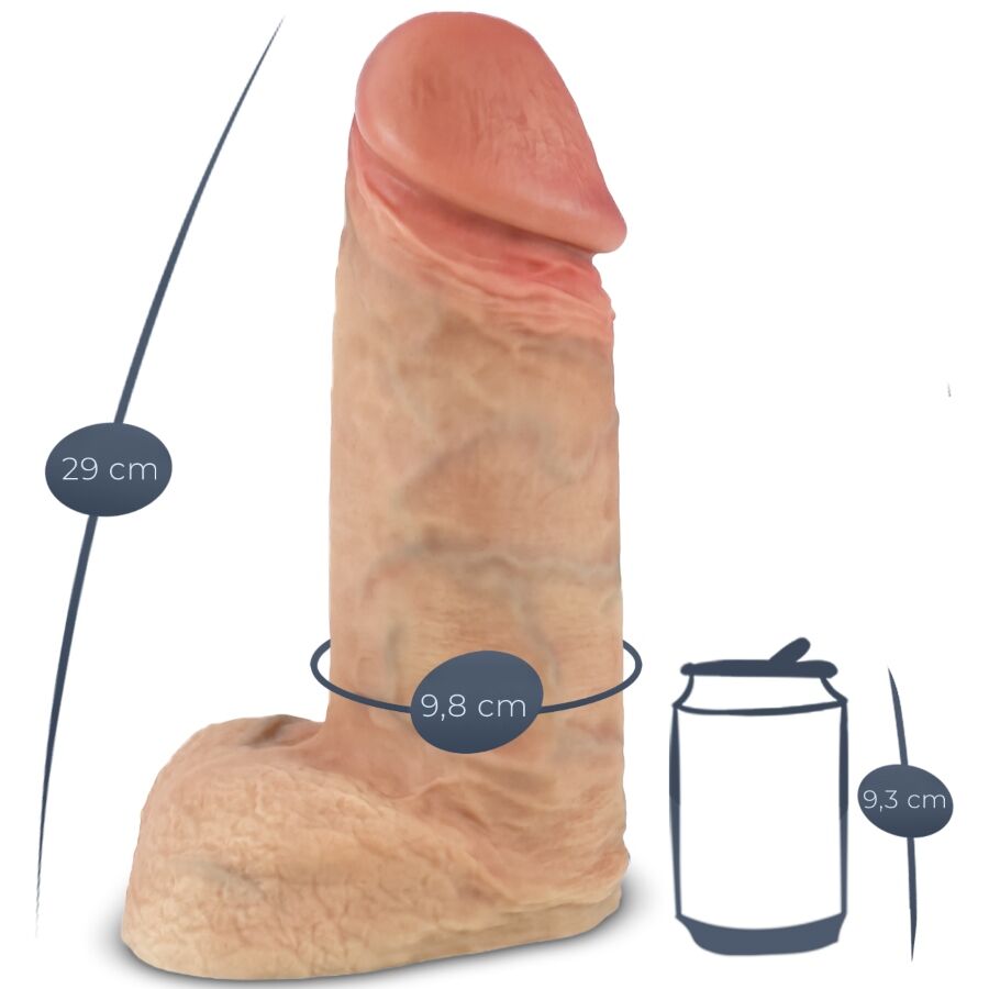 SILEXD - MODÈLE 1 XTREME PÉNIS RÉALISTE EN SILICONE PREMIUM 28 CM