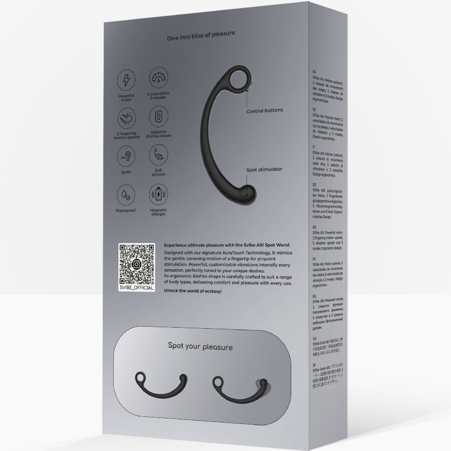 SNAIL VIBE - BAGUETTE DE MASSAGE VIBRANTE AXI NOIR