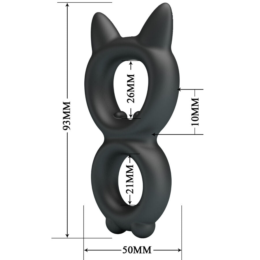 CRAZY BULL - ANILLO DOBLE DE SILICONA TORAN MODELO 20