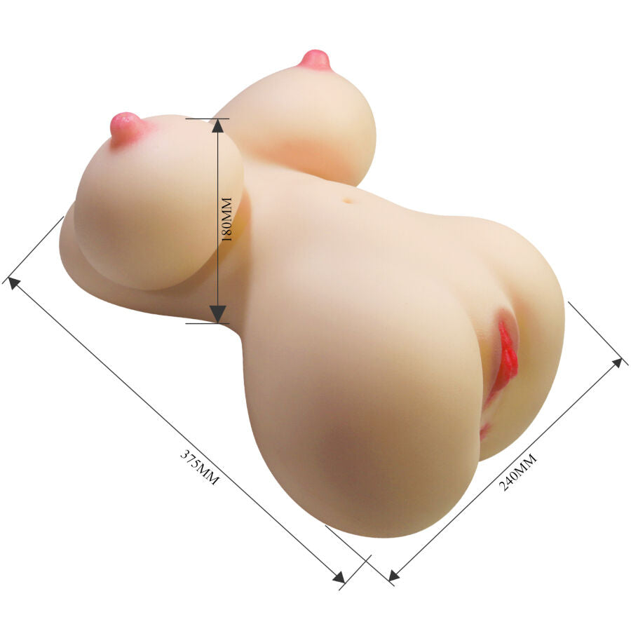 CRAZY BULL - TORSO FEMENINO REALISTA FIONA VAGINA Y ANAL 7.1 KG