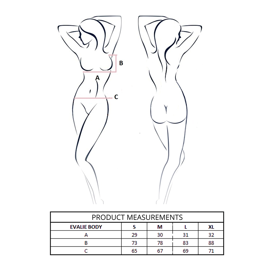 PASSION - EVALIE BODY WHITE L/XL