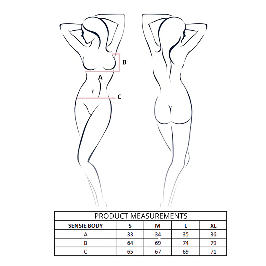 PASSION - SENSIE BODY BLACK L/XL