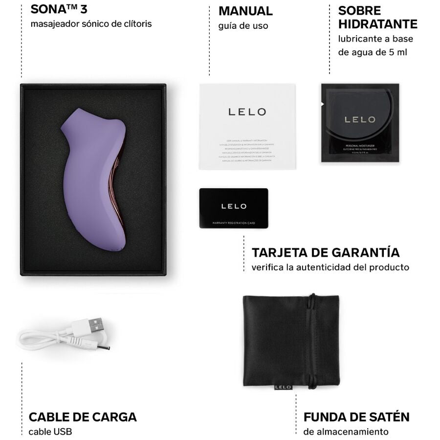 LELO - SONA 3 SONIC CLITORAL MASSAGER CREAM
