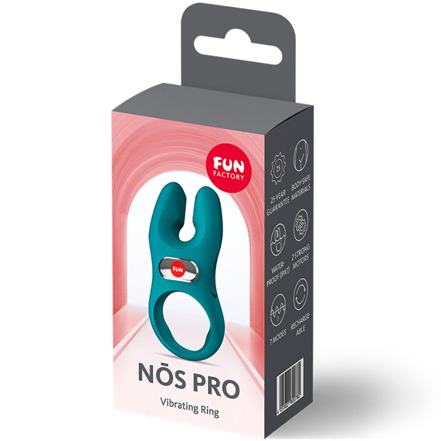 FUN FACTORY - NOS PRO VIBRATING COCK RING BOTTLE GREEN