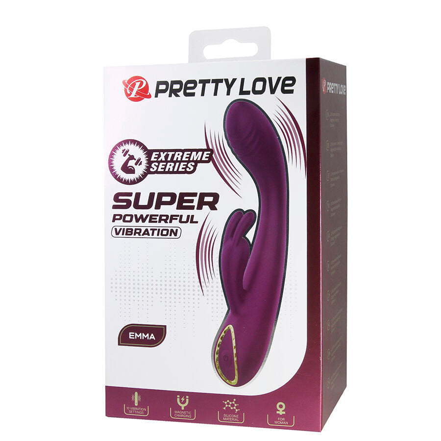 PRETTY LOVE - VIBREUR LAPIN EMMA VIOLET AVEC STIMULATEUR